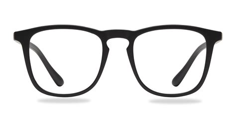 Central Square Matte Black Full Rim Eyeglasses .